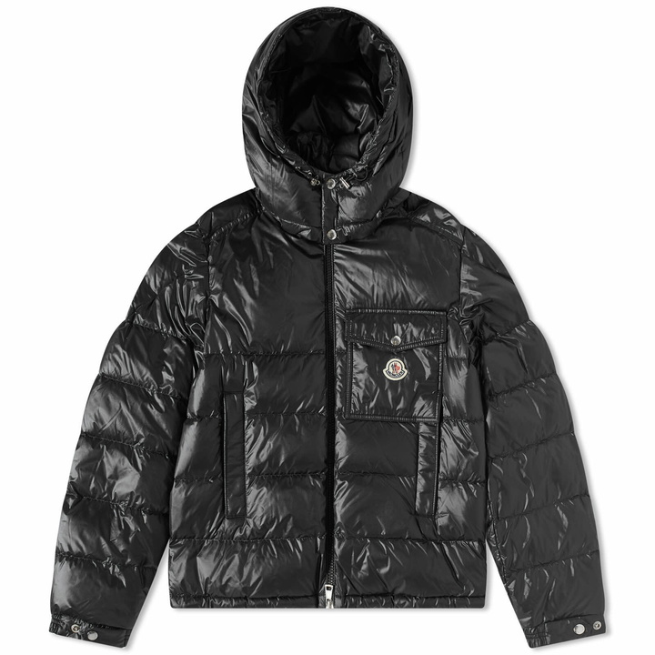 Photo: Moncler Men's Wollaston Hooded Down Jacket in Black