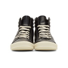 Rick Owens Black and Off-White Geothrasher High-Top Sneakers