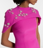 Safiyaa Embellished caped gown