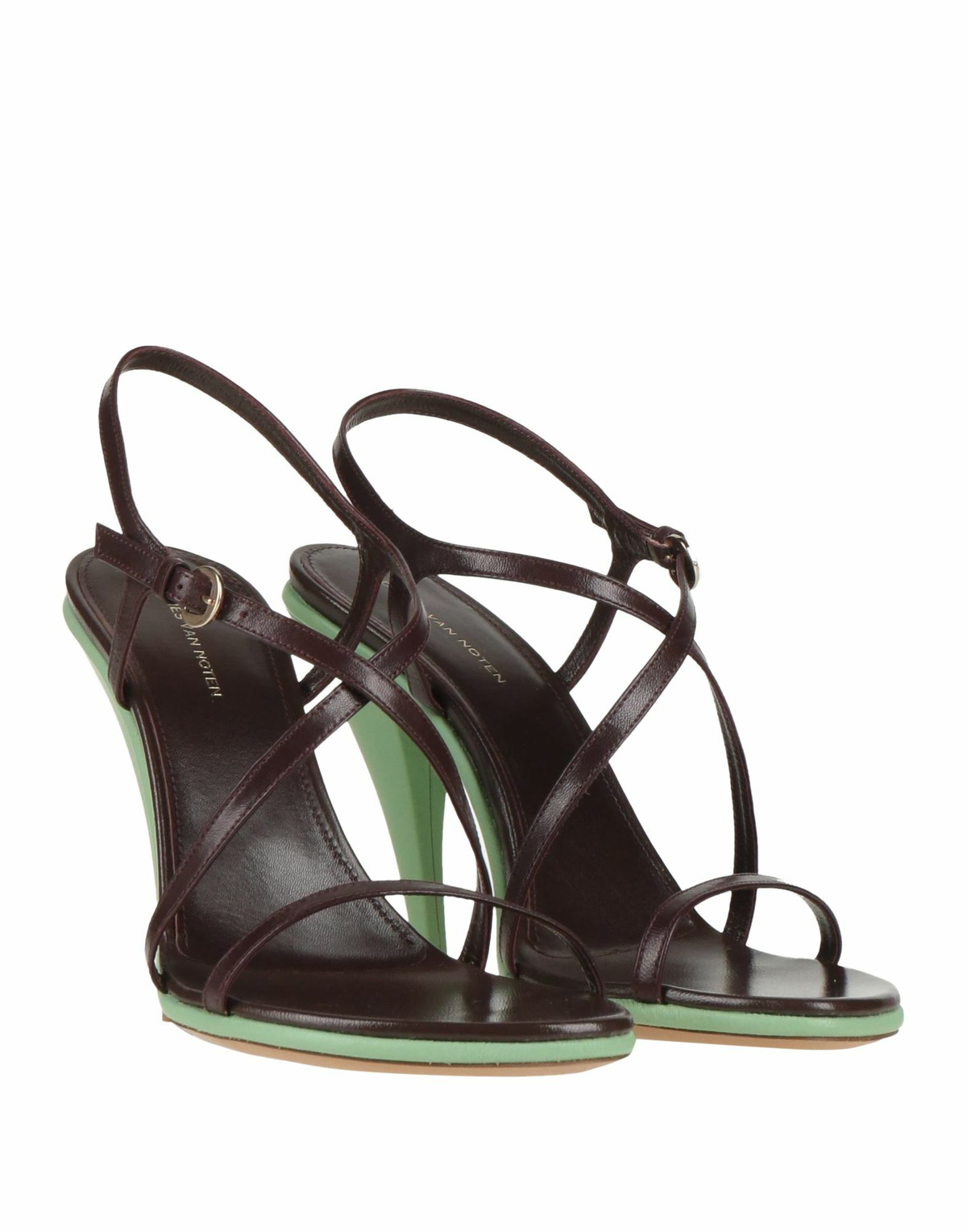 Dries Van Noten Womens Sandals Burgundy