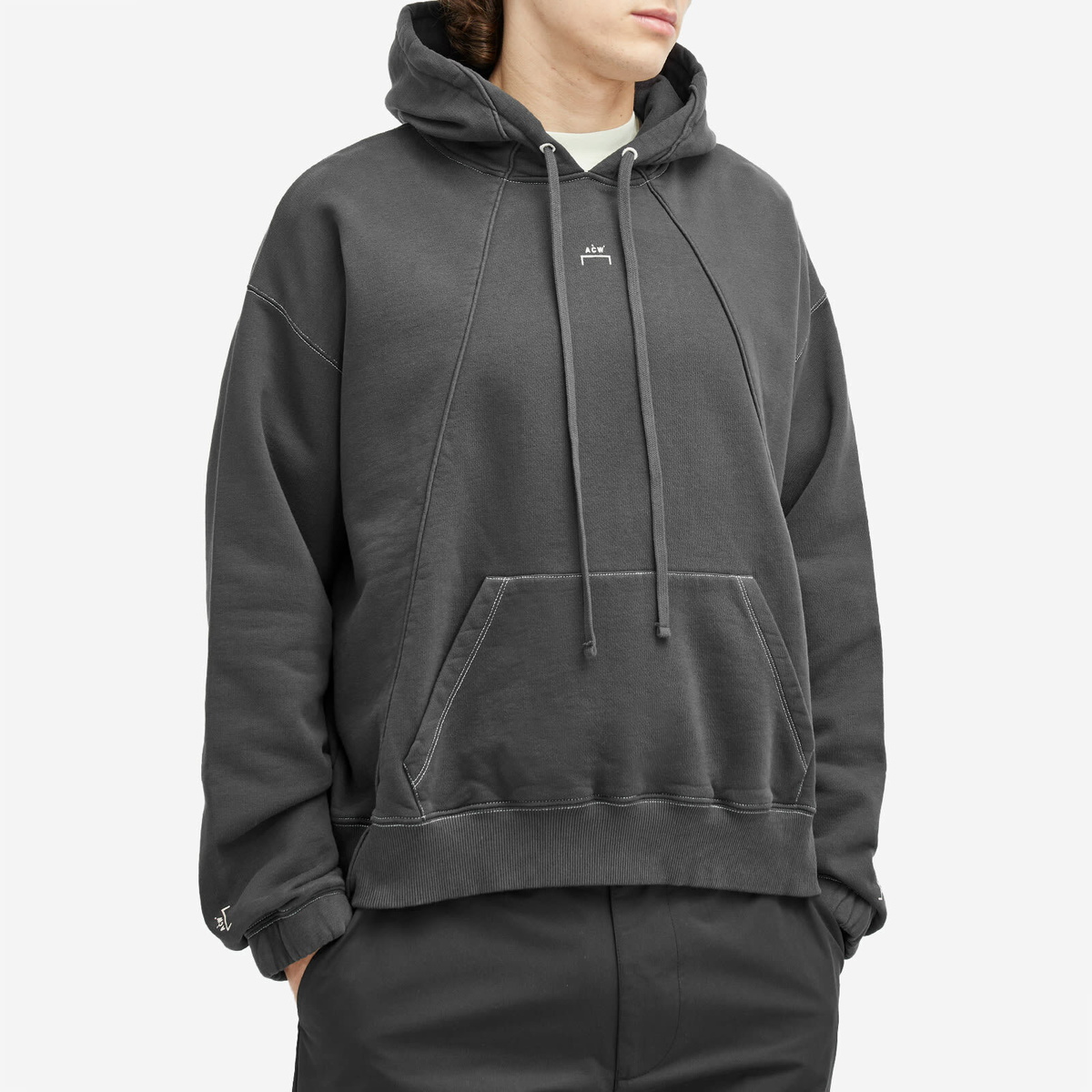 A-COLD-WALL* Men's Millbank Logo Hoodie in Black Onyx A-Cold