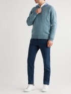 Purdey - Slim-Fit Cotton Chinos - Blue