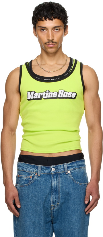 Photo: Martine Rose SSENSE Exclusive Green Folded Tank Top