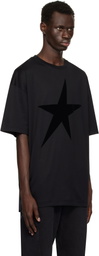 Mugler Black Velvet Star T-shirt