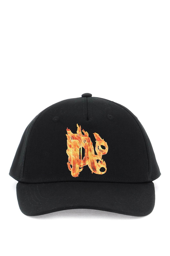 Photo: Palm Angels Burning Monogram Baseball Cap
