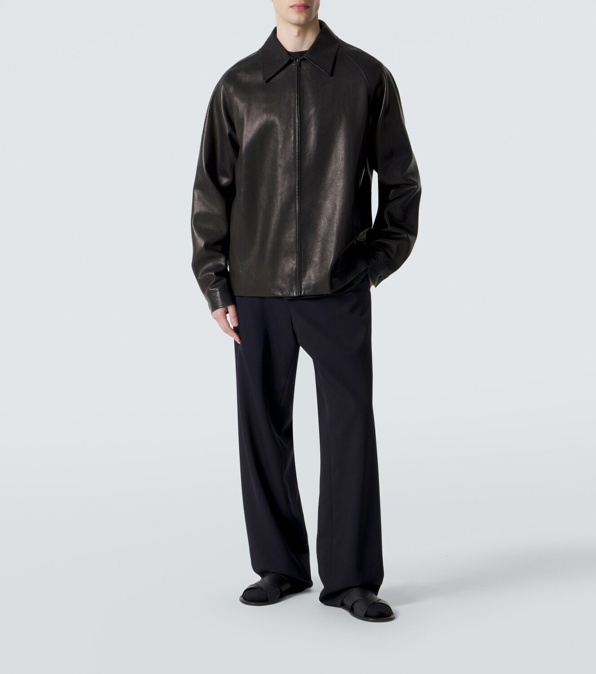 The Row Mount leather jacket