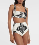 Johanna Ortiz Printed bikini top