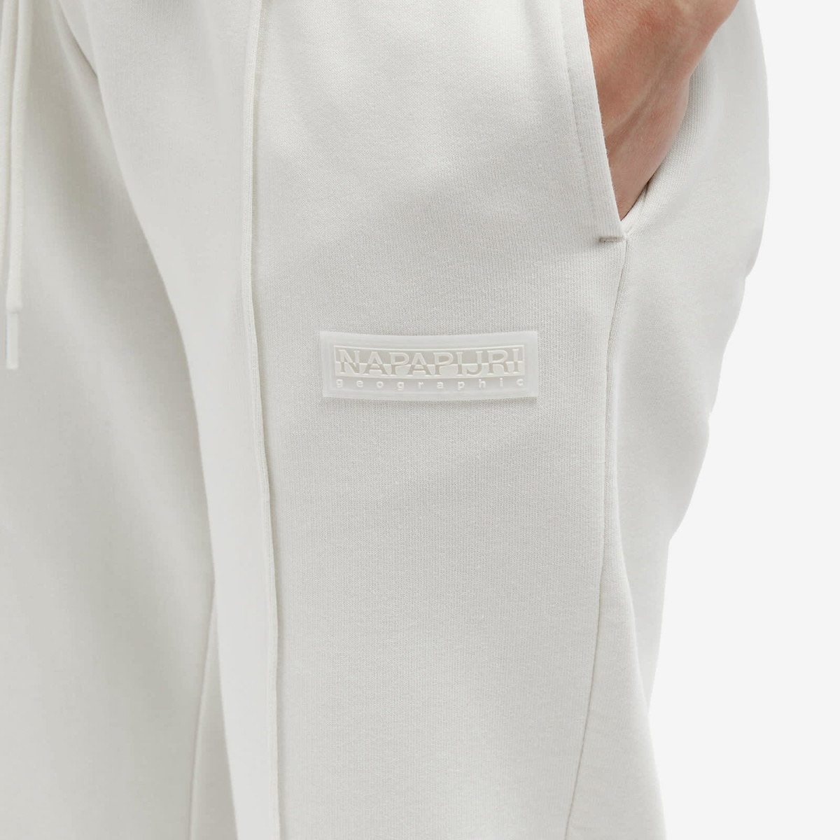 Napapijri Women's Tonal Logo Sweat Pant in White Whisper