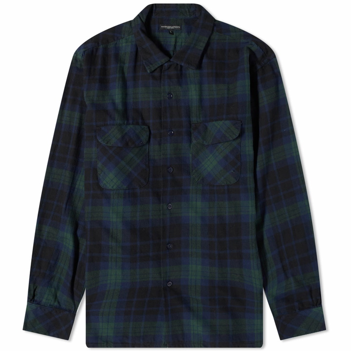 Photo: Engineered Garments Men's Classic Shirt in Black Watch Tartan Flannel