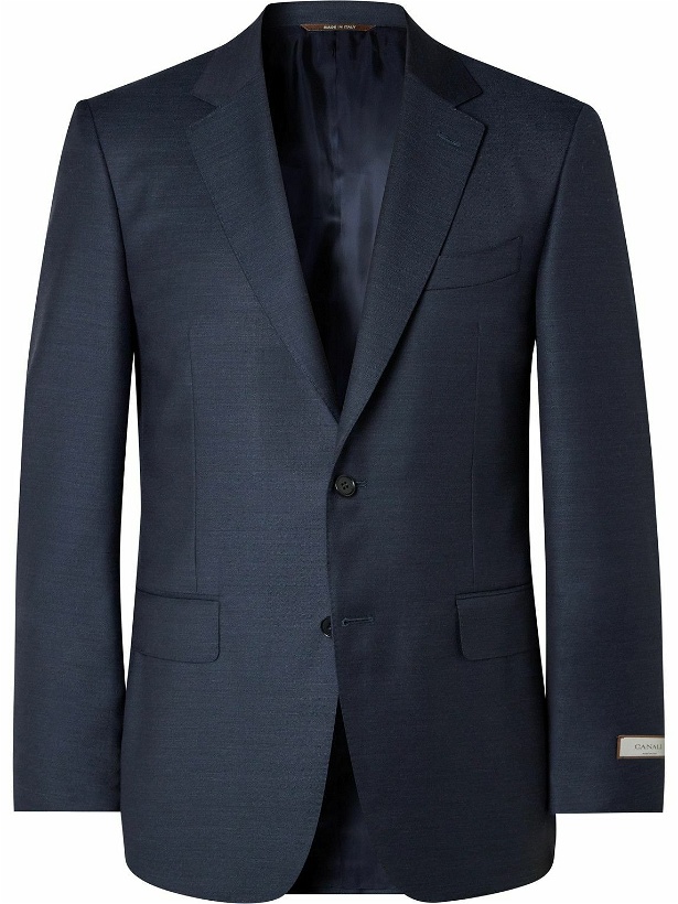 Photo: Canali - Super 130s Wool Suit Jacket - Blue