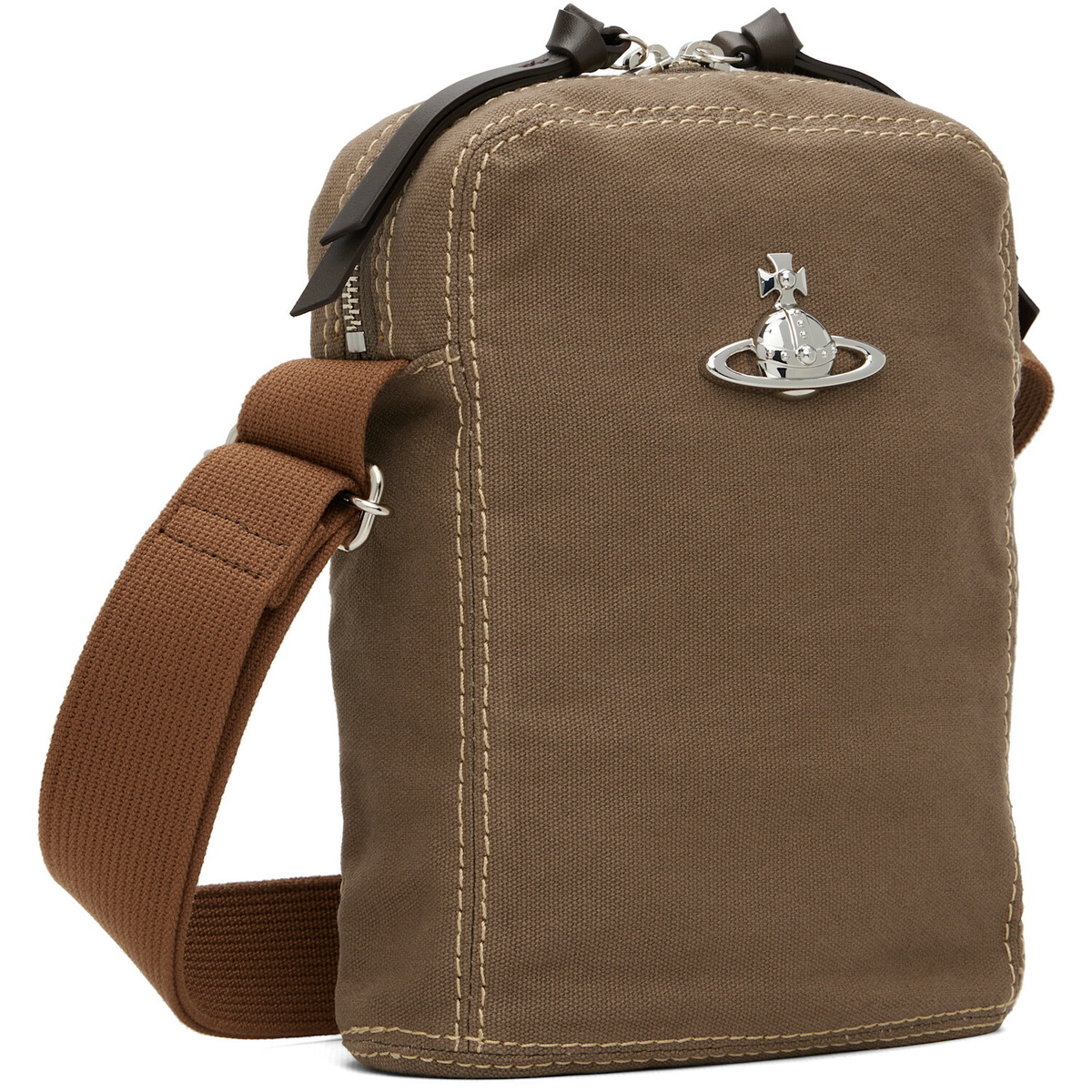 Vivienne Westwood Khaki Luke Crossbody Bag