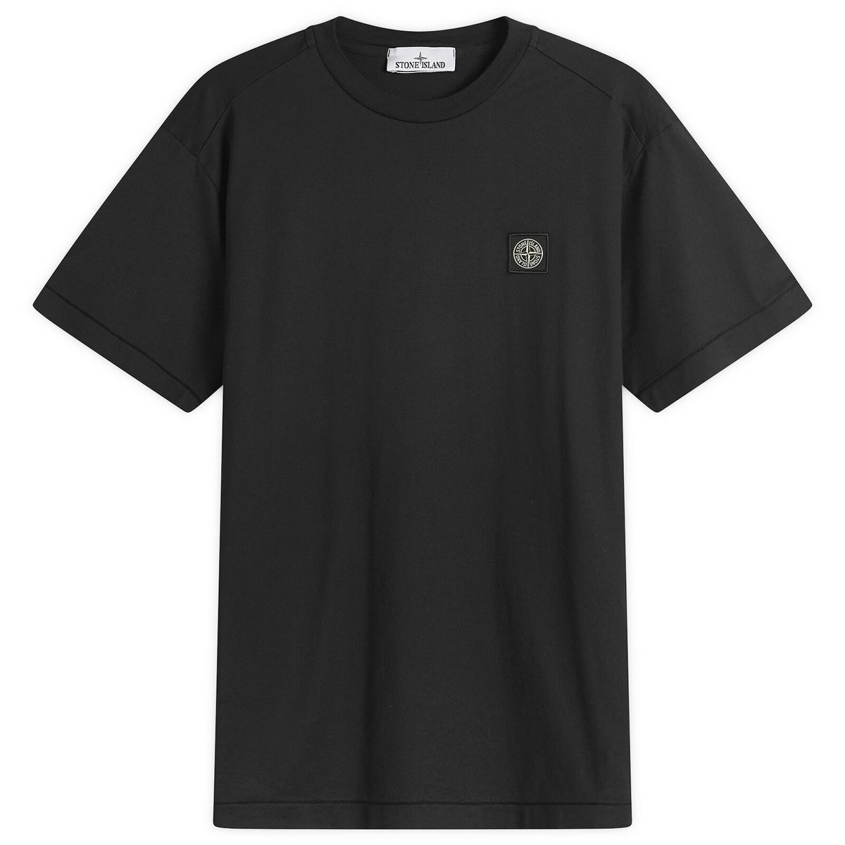 Stone  ブラック tシャツ Stone Island Men's Xilografia Back Print T-Shirt in Black Stone Island