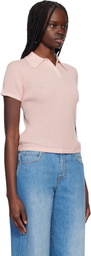 Guest in Residence Pink Shrunken Polo