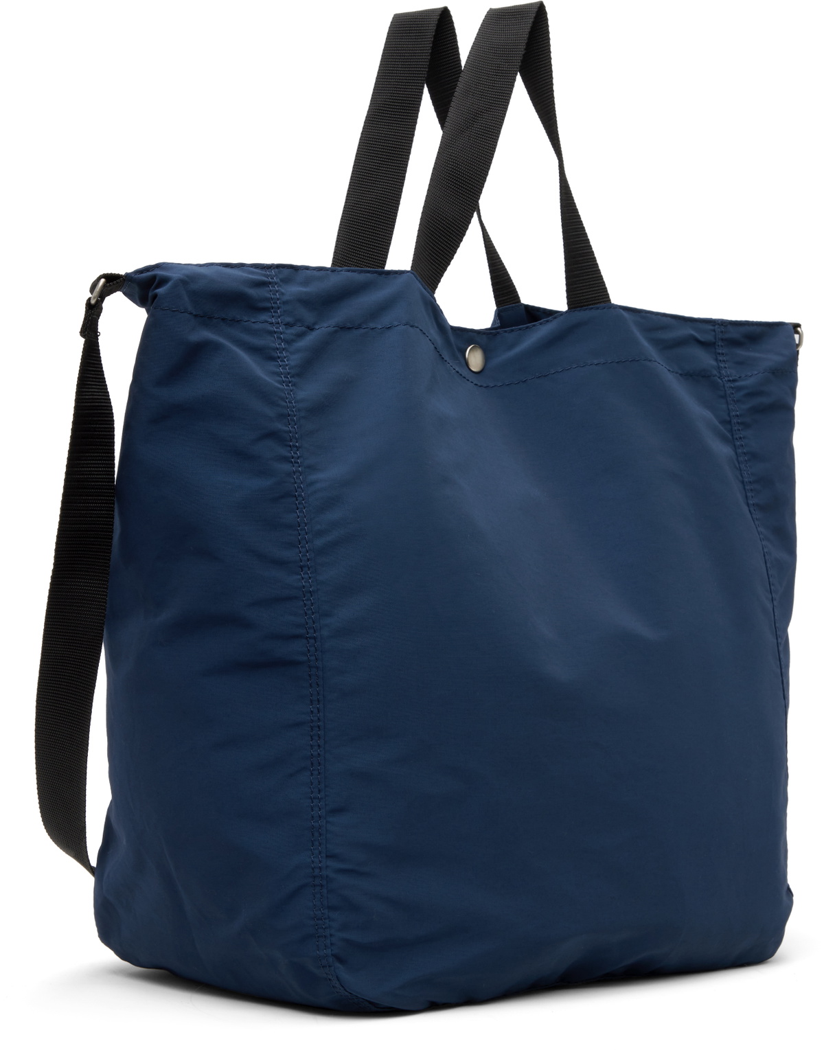 Comme des Garçons Homme Navy Cotton Nylon Grosgrain Tote