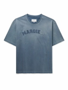 Maison Margiela - Logo-Appliquéd Cotton-Jersey T-Shirt - Blue
