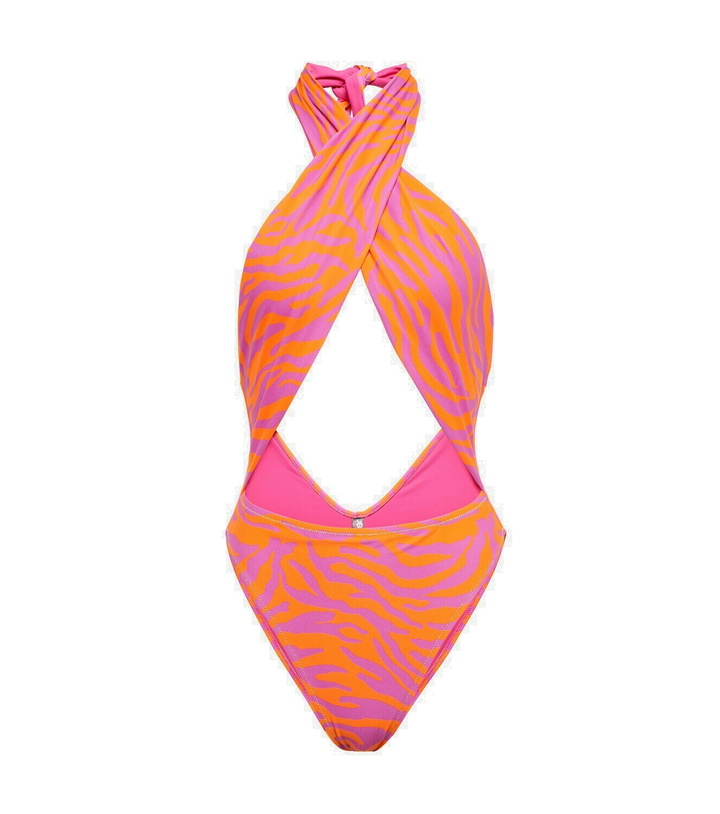 Photo: Reina Olga Italian Stallion zebra-print swimsuit