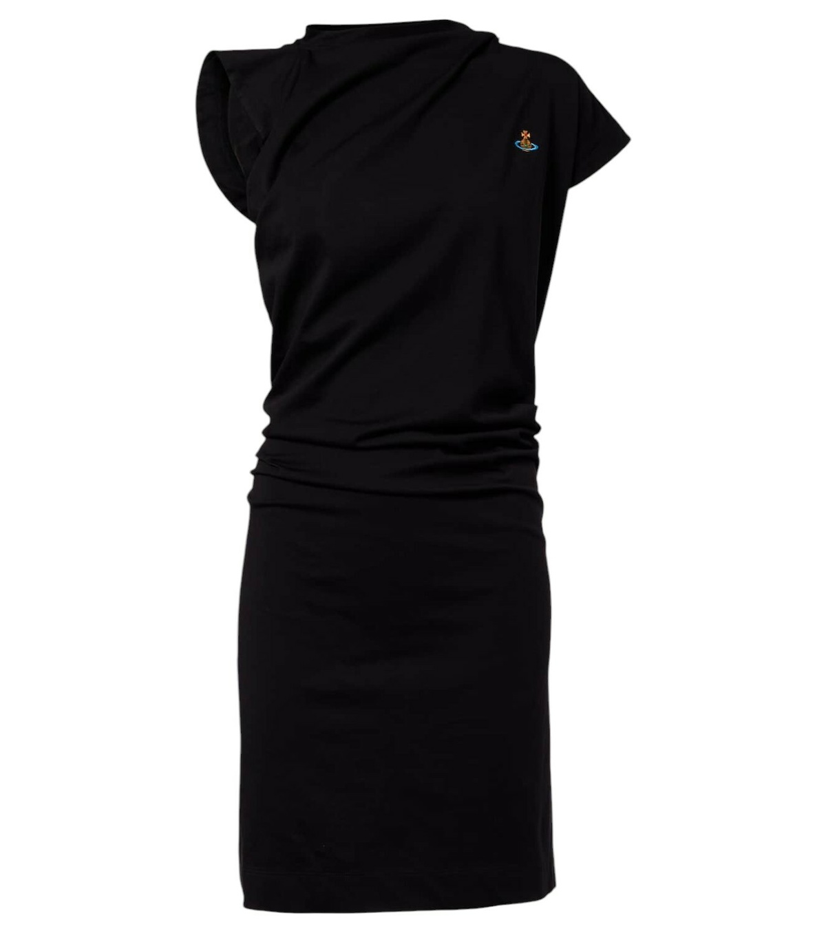 【Vivienne Westwood】Hebo Orb コットンジャージー ミニドレス Hebo Orb cotton jersey minidress in red - Vivienne Westwood
