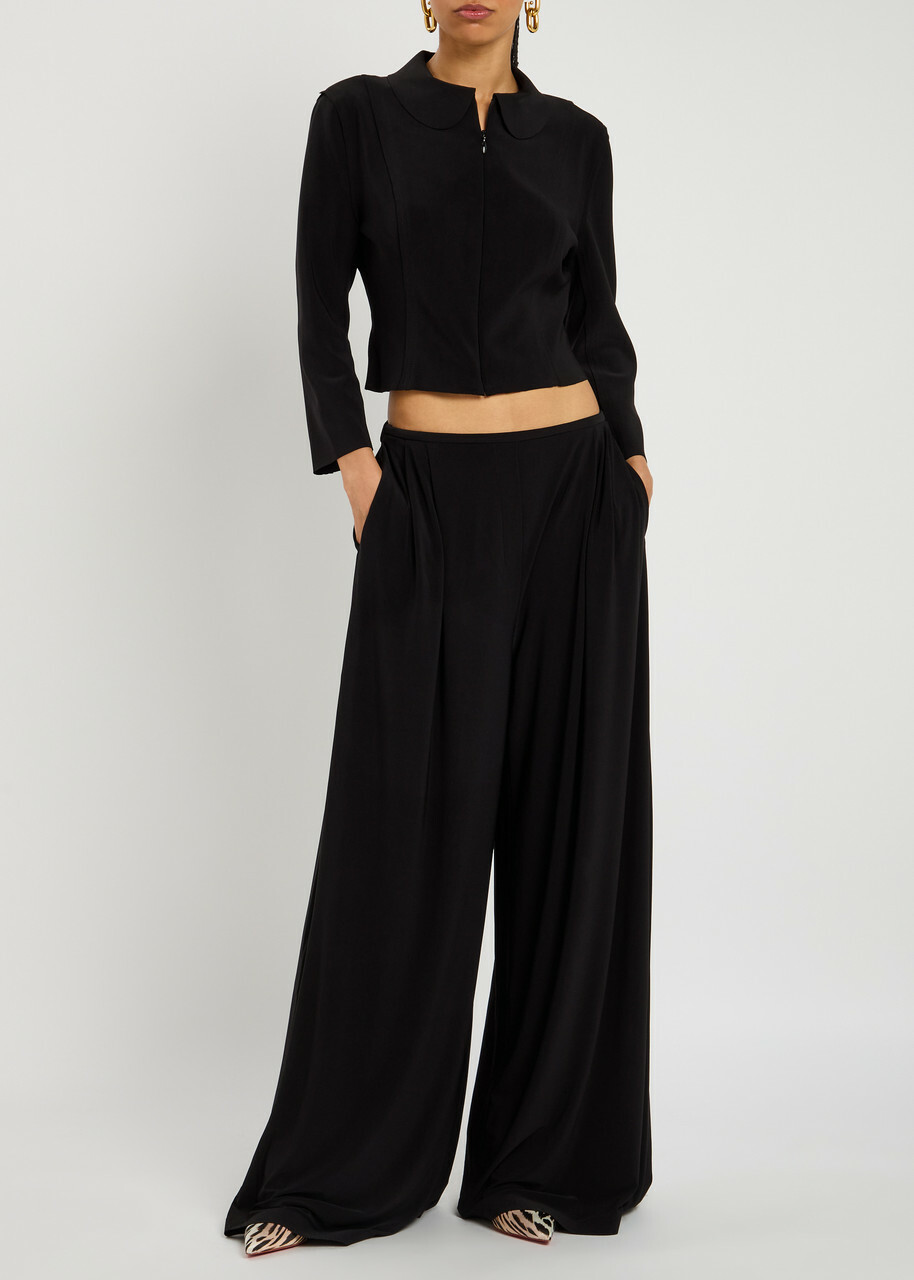Norma Kamali Girl Stretch-jersey Jacket Black