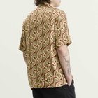 Drôle de Monsieur Men's Viscose Chain Link Monogram Shirt in Brown