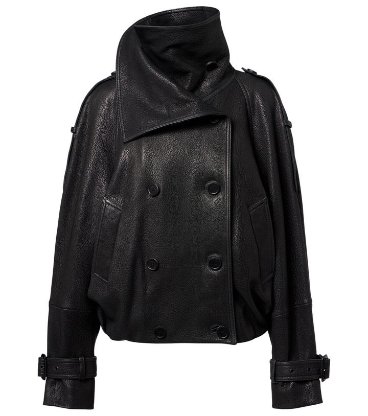 Photo: Acne Studios Double-breasted leather jacket