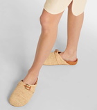 Clergerie Quinta raffia mules