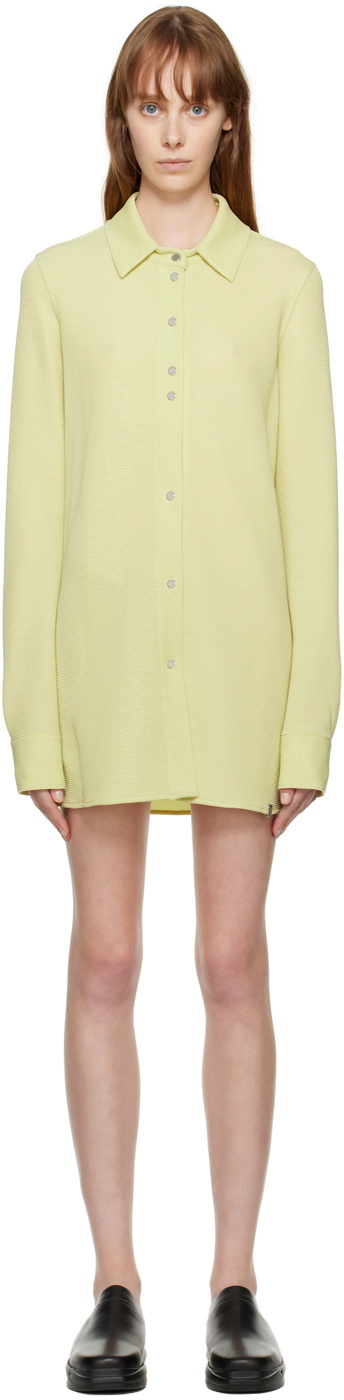 1017 ALYX 9SM Yellow Rea Mini Dress
