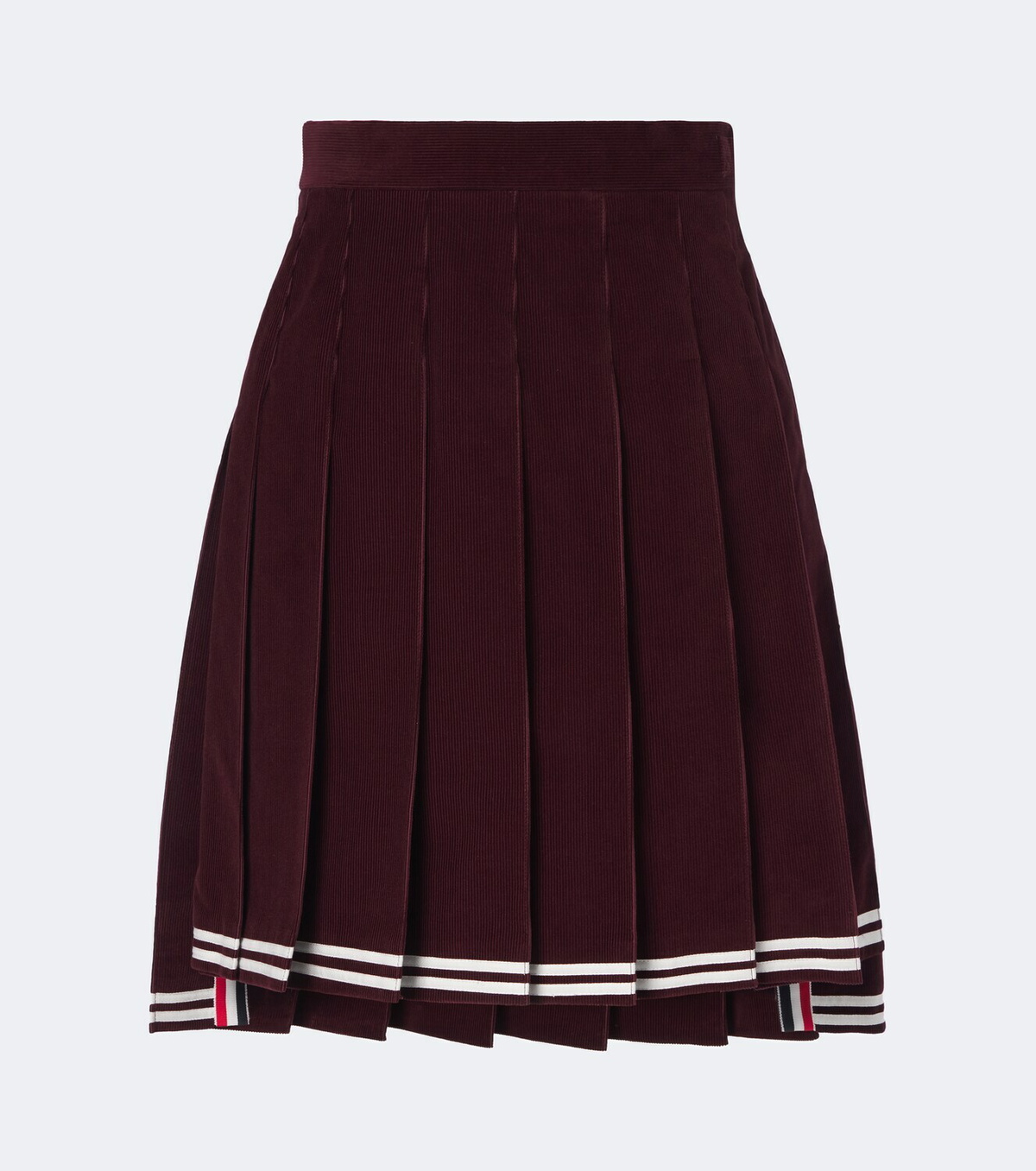 Thom Browne Cotton corduroy pleated miniskirt
