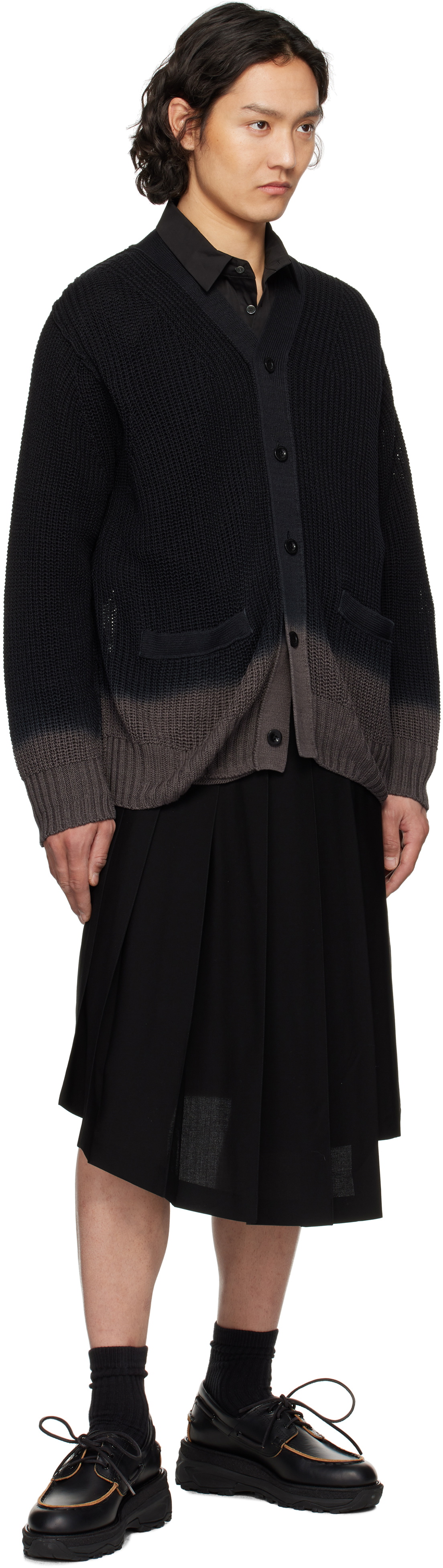 Feng Chen Wang Black Pleated Skirt