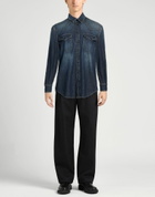 Dondup Mens Denim shirt in Blue