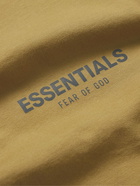 Fear of God Essentials - Logo-Detailed Cotton-Jersey Polo Shirt - Yellow