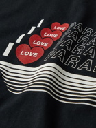 PARADISE - I Love Paradise Printed Cotton-Jersey T-shirt - Black