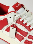 AMIRI - Skel-Top Colour-Block Leather Sneakers - Red