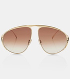 Loewe Signature oversized aviator sunglasses