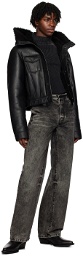 032c Black Lykos Shearling Jacket