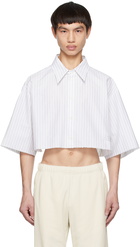 MM6 Maison Margiela White Striped Shirt