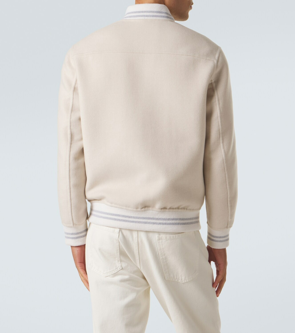 Eleventy Wool and cashmere varsity jacket