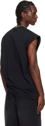 VETEMENTS Black 'Morocco' Tourist Sleeveless Top