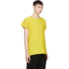 Homme Plisse Issey Miyake Yellow Pleated T-Shirt