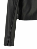 Elisabetta Franchi Cropped Leather Jacket