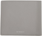 Givenchy Grey Grained Leather Wallet