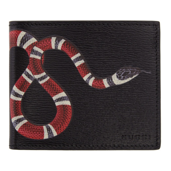 Photo: Gucci Black Leather Snake Wallet
