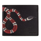 Gucci Black Leather Snake Wallet