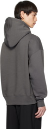 AMI Paris Gray Ami de Coeur Hoodie