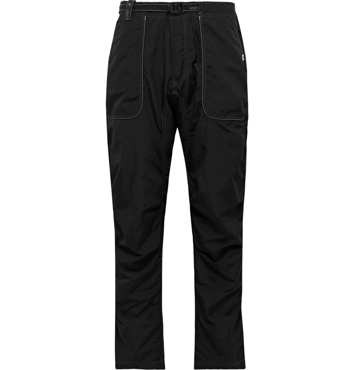 Photo: And Wander - Shell Climbing Trousers - Black