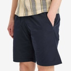 Universal Works Men's Military Shirting Simple Shorts in Navy