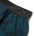 2XU - GHST Stretch Free Printed Shorts - Green