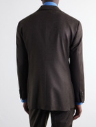 Thom Sweeney - Wool-Blend Flannel Suit Jacket - Brown