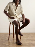 FRAME - Open-Knit Cotton Shirt - Neutrals