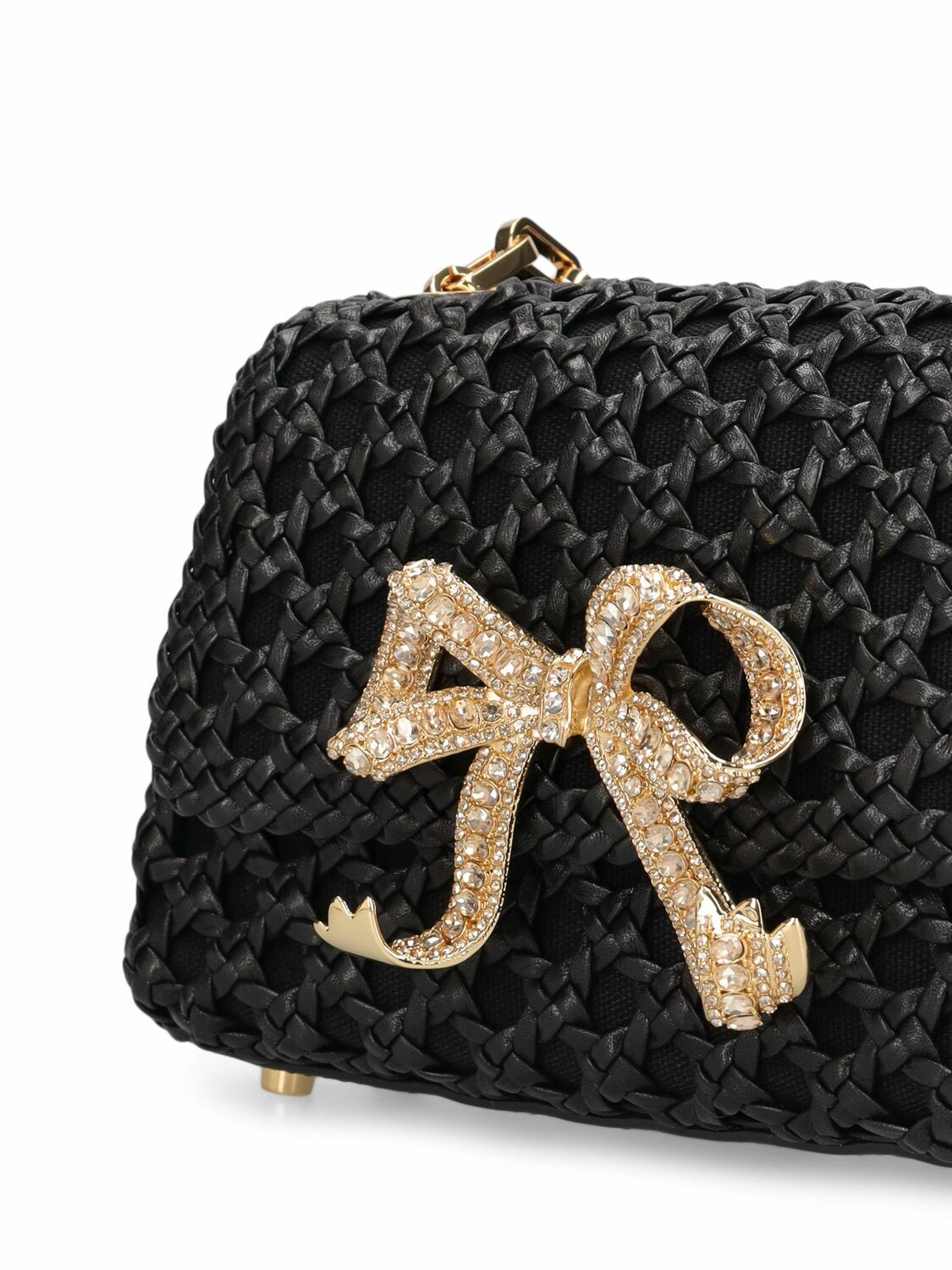 SELF-PORTRAIT - Woven Leather Shoulder Bag Self-Portrait