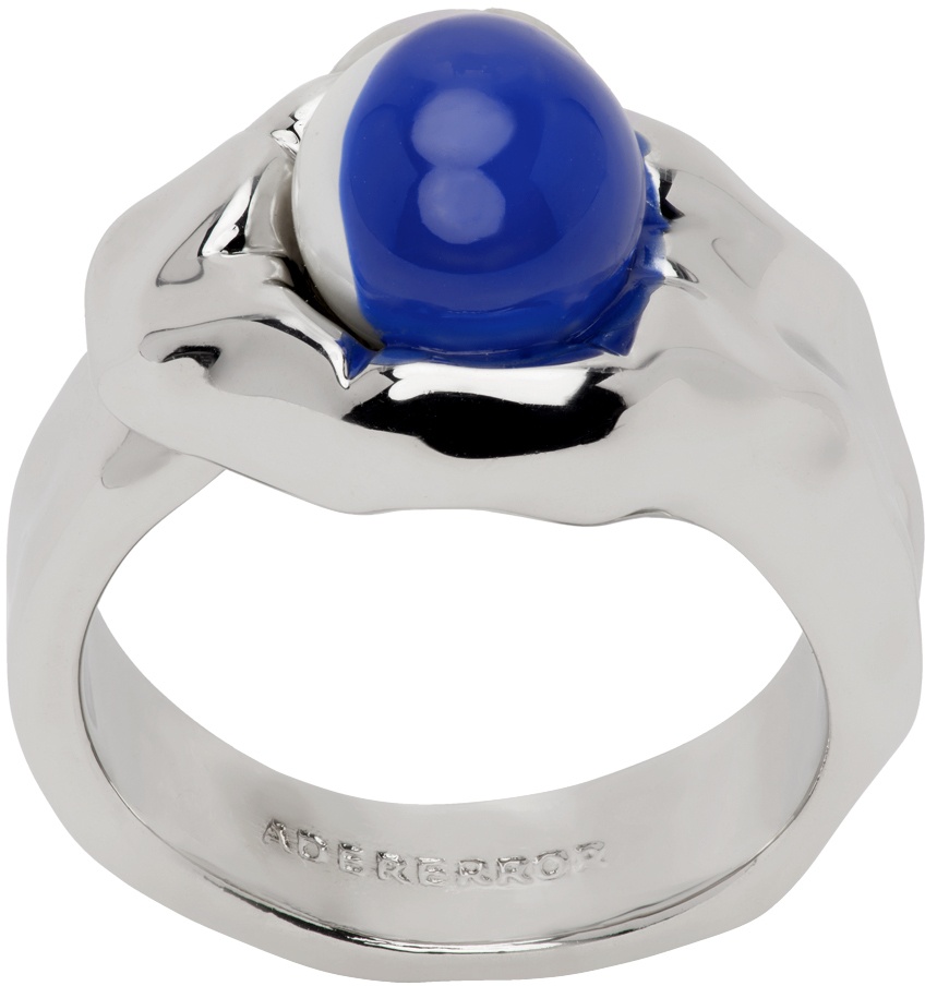 Photo: ADER error Silver & Blue Pearl Ring
